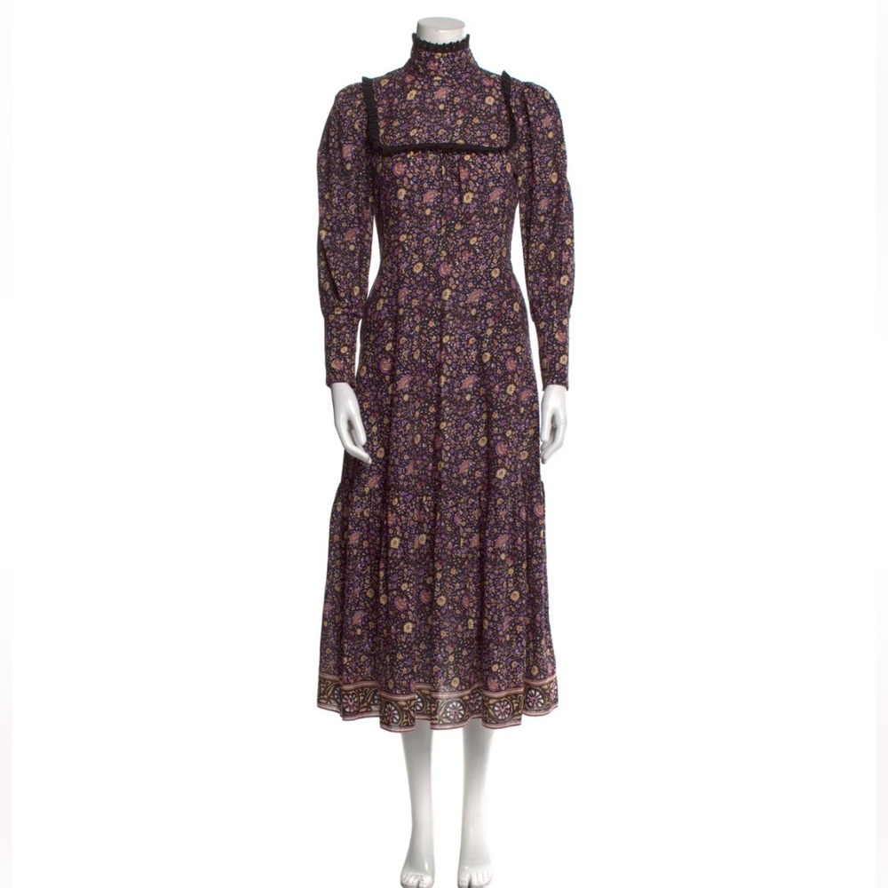 Hunter Bell Floral Print Midi Dress